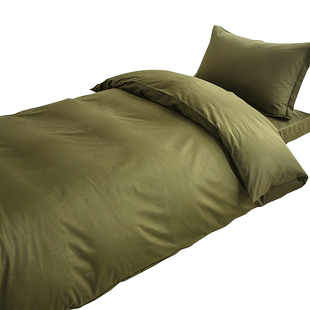 全棉被套1.5米150x210单人纯棉被罩160x210学生宿舍三件套可定制