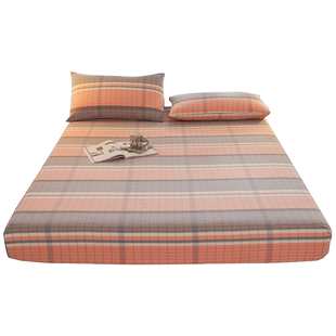 全棉水洗棉床笠单件1/1.2/1.5长1.9米纯棉床罩180x200x220床垫套