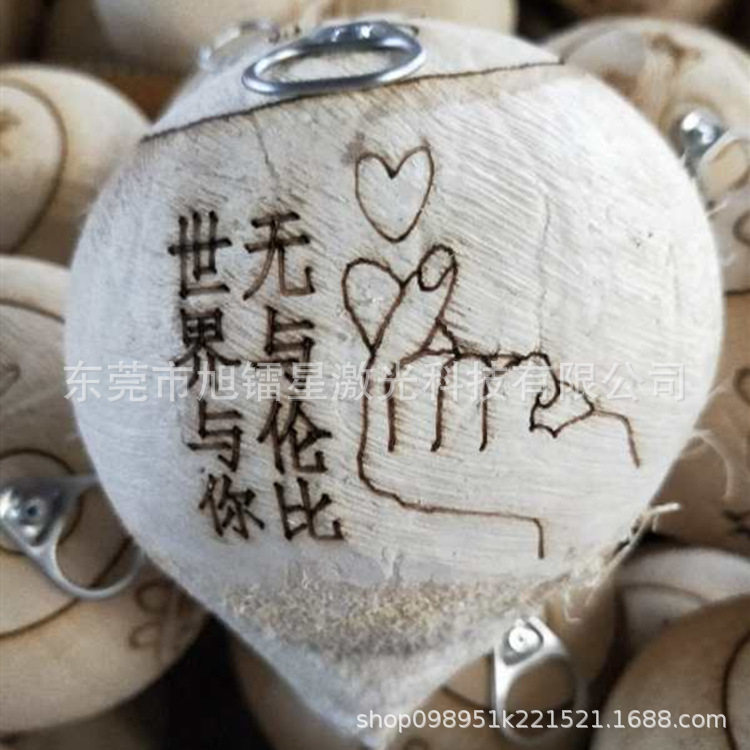 带皮厚果肉椰子椰皇激光切割开壳机厂家 自动送料产量高省人工力