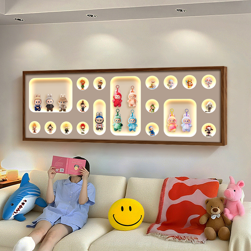 新款泡泡玛特盲盒手办收纳盒