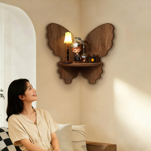 墙上转角盲盒收纳展示架