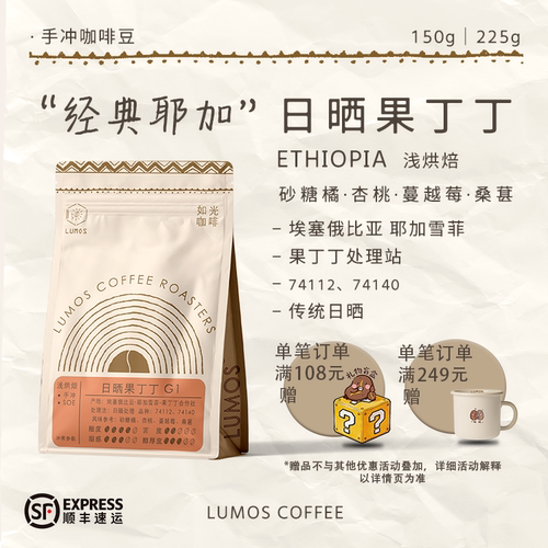 浅烘埃塞俄比亚手冲咖啡豆