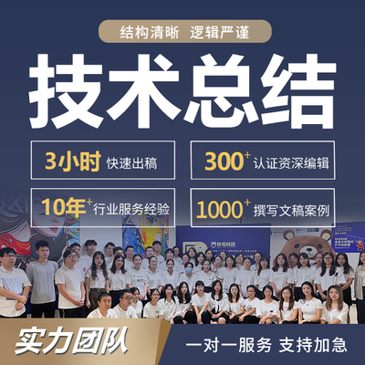 定制专业技术总结工程师报告工作经历施工员业绩材料个人自述代写