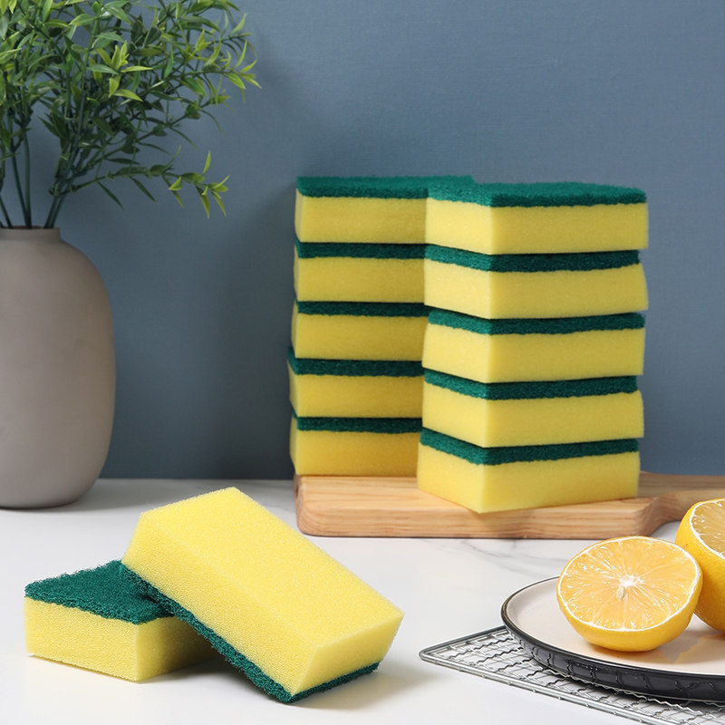 美丽雅优选百洁布12片入家务清洁厨房洗碗耐用洗锅量贩装百洁布