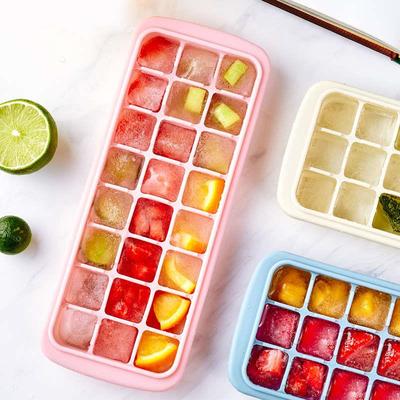 硅胶冰格模具带盖婴儿辅食速冻器冰格自制冰块神器网红创意制冰盒