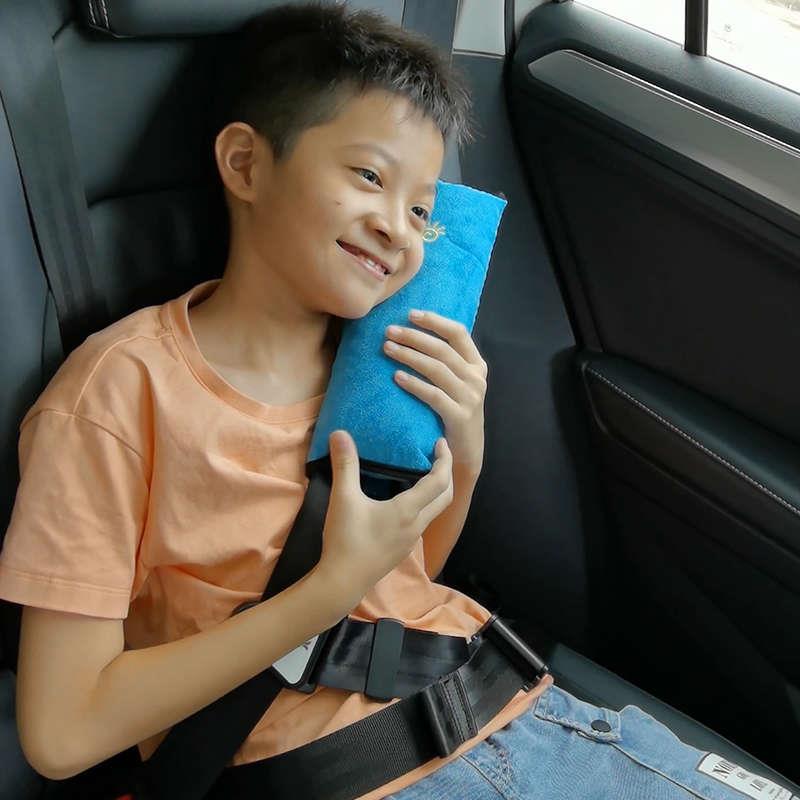 汽车儿童安全带调节固定器宝宝坐车防勒脖护肩套保险带限位器绑带