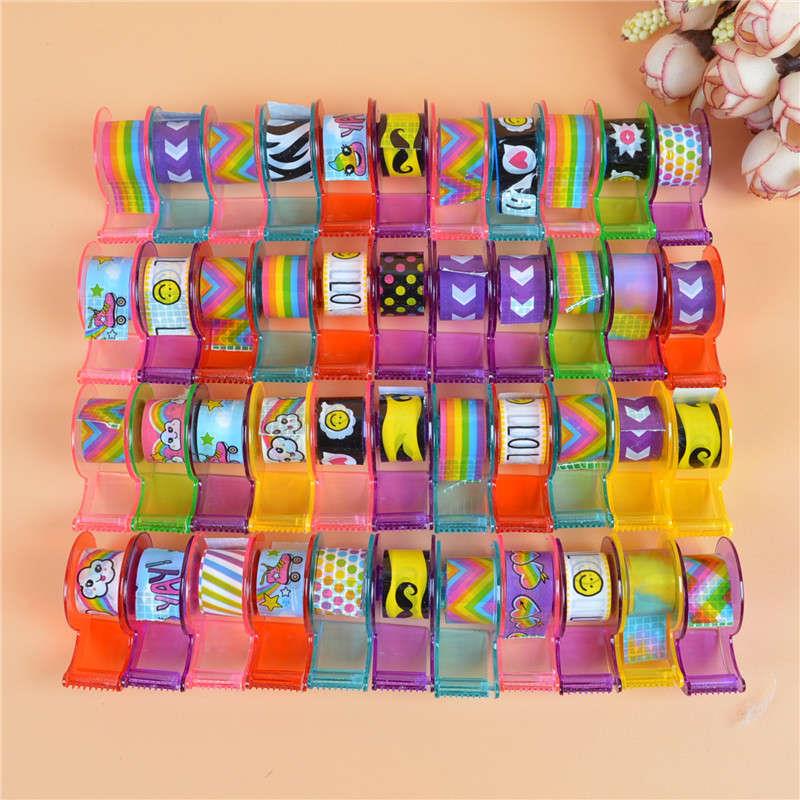 可爱迷你金粉彩色小胶条DIY装饰胶纸手工迷你花胶条胶带80个包邮