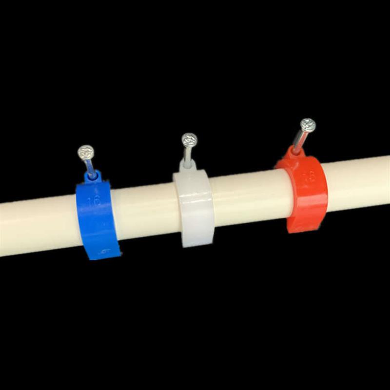 pvc电工电线管边卡钉卡16 20 25 32 40 50 钢钉塑料管卡U型卡勾卡