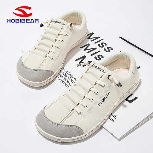 透气休闲鞋HOBIBEAR宽头秋季