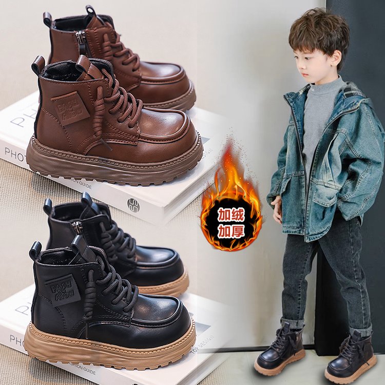 男童靴子2025新款秋冬儿童鞋子