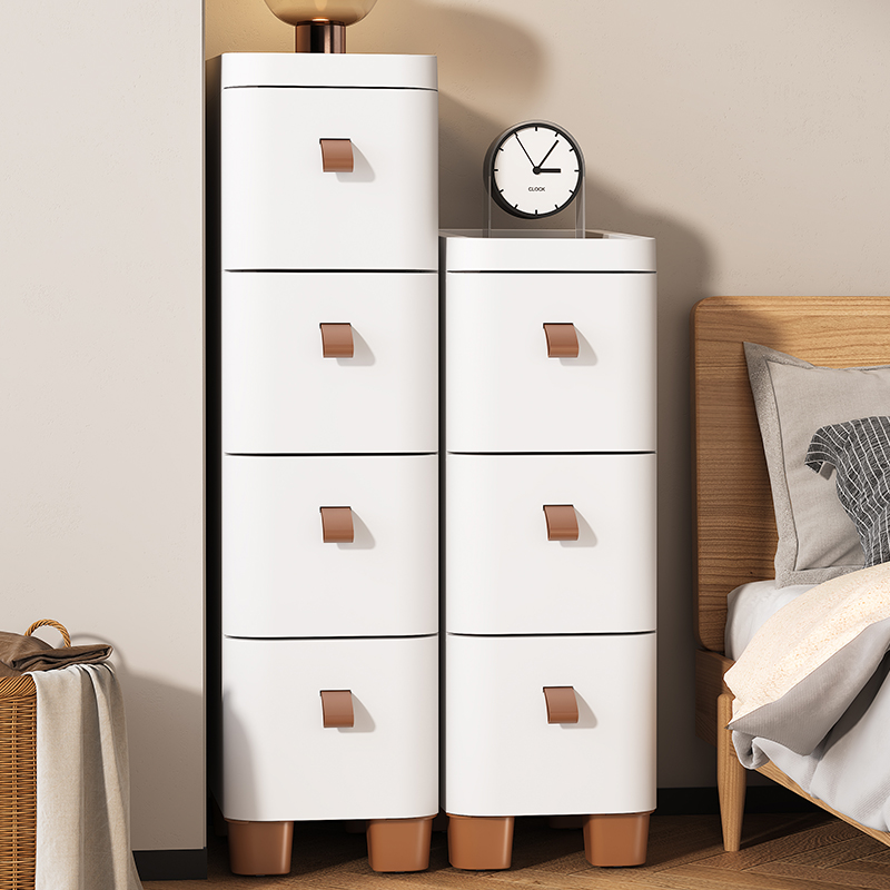 18/25/e30cm缝隙窄边柜夹缝抽屉式收纳柜化妆室厨房置物架床头柜