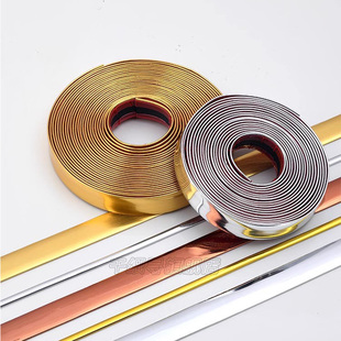 自粘美缝条瓷砖压边条背景墙石膏装饰线条衣橱柜门艺术美边线贴纸