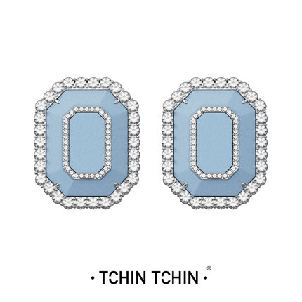 TCHINTCHIN无复刻系列立体3D植绒镶钻耳环