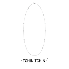 TCHINTCHIN梦境花园系列 立体镶钻花长款项链 多种佩戴