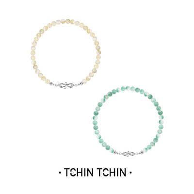 TCHINTCHIN绿纹石串珠项链