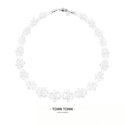 TCHINTCHIN x UNOSA联名系列 小众原创设计天然水晶项链项圈颈链