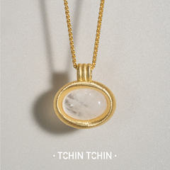 TCHINTCHIN 雕塑系列 手工拉丝小号吊坠项链