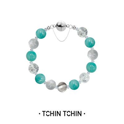 TCHINTCHIN 薄荷汽水 水晶串珠手串