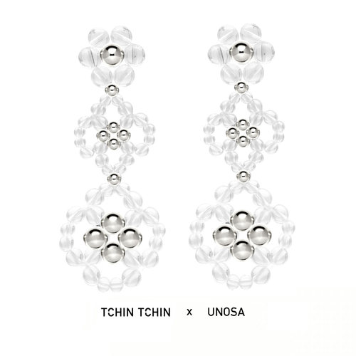 tchintchinxunosa长款花花耳环