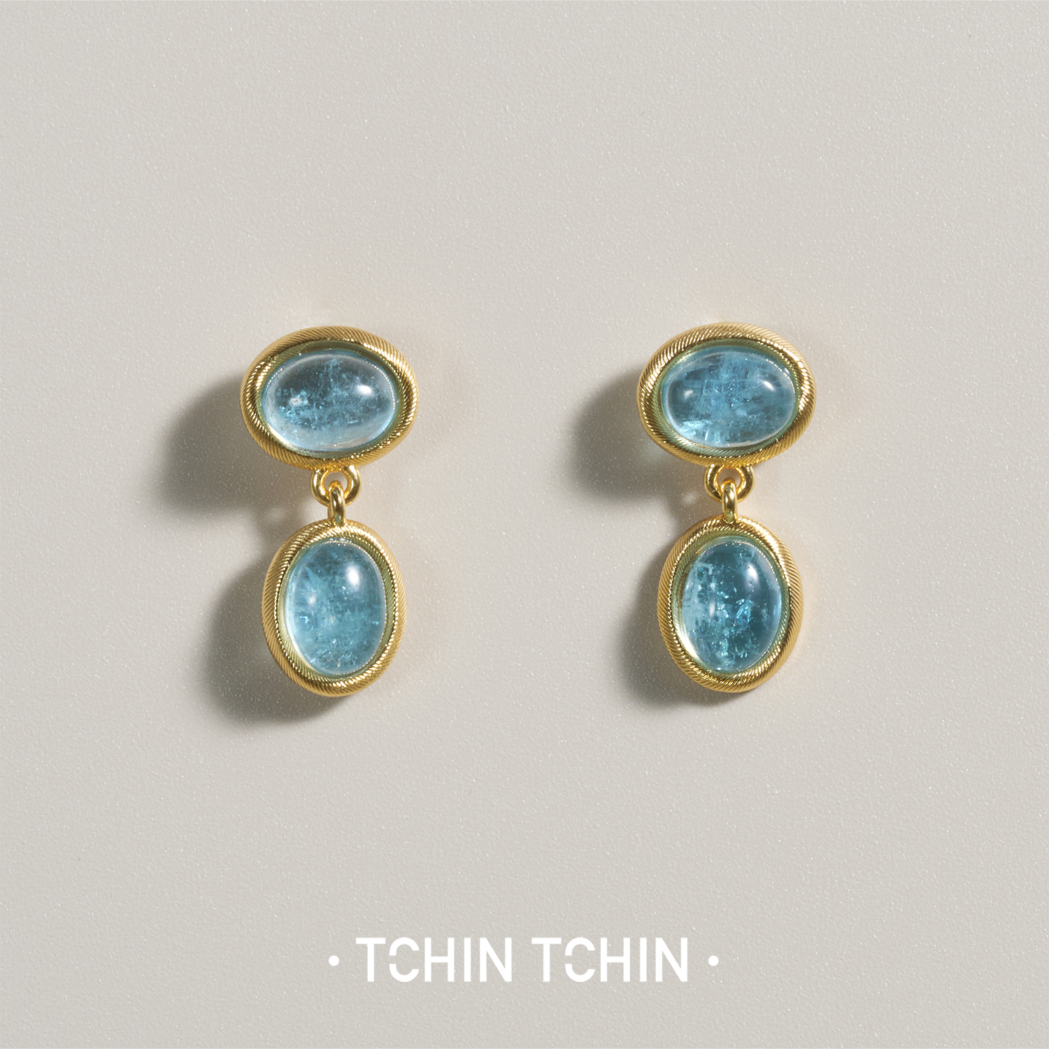 TCHINTCHIN 雕塑系列 莫比乌斯环 水晶耳坠