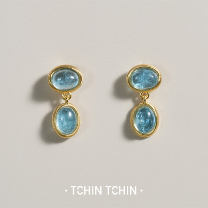 TCHINTCHIN 雕塑系列 莫比乌斯环 水晶耳坠