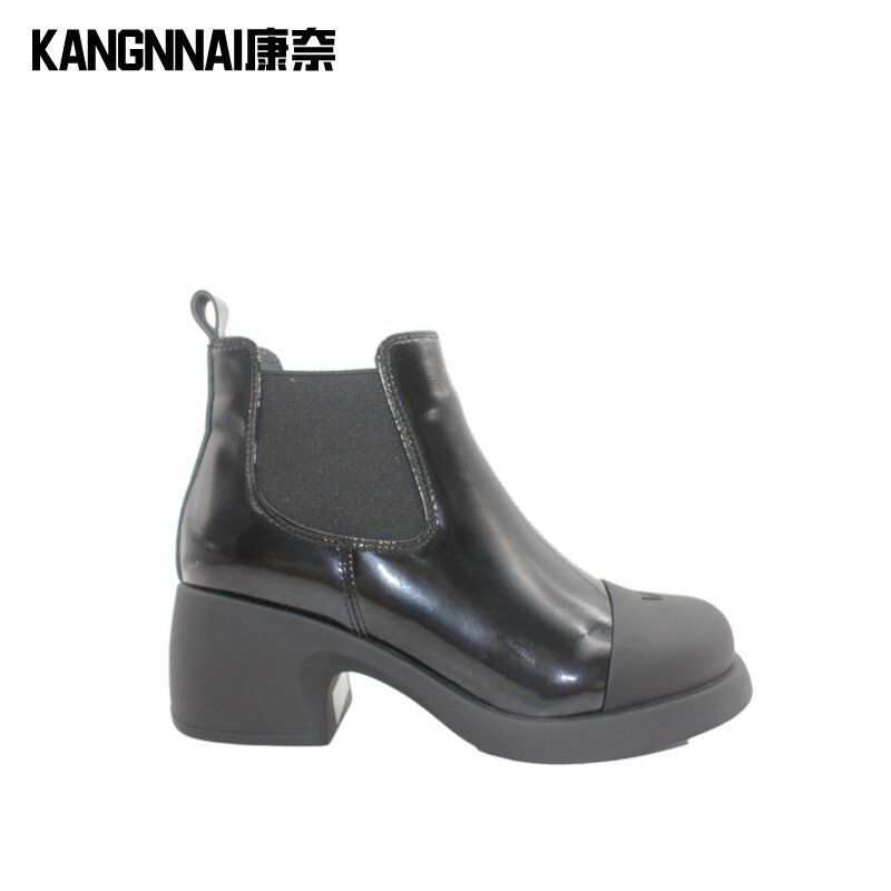 康奈中跟纺强品切尔西女靴