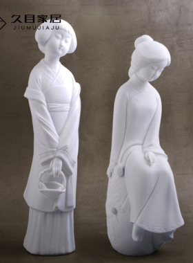 古代奏乐人物侍女摆件桌面装饰品