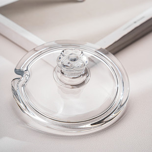 牛奶杯琥珀色早餐杯高颜值大容量泡花茶燕麦玻璃杯耐热带盖勺