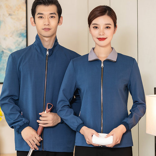 高品质酒店服务员保洁工作服长袖