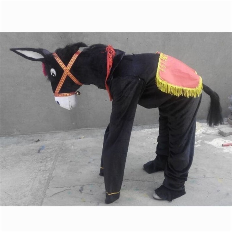 现货速发戏剧年会小品道具人体毛驴演出服人穿小毛驴服装毛驴道具