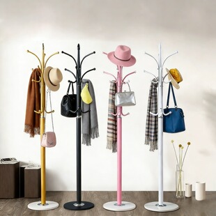 现代简约衣架落地衣帽架卧室挂衣架客厅搭衣服架子理石底座大衣架