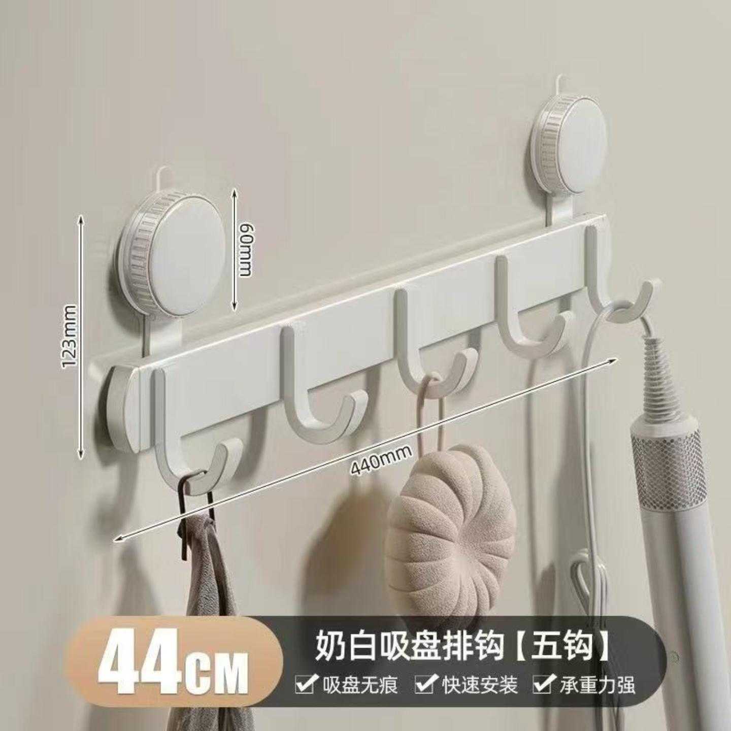 吸盘门后挂钩免打孔强力承重卧室入户门上挂衣架墙上挂衣钩置物架