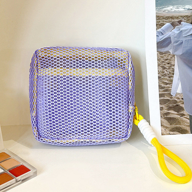T化妆包/网格A1pn088-户外小杂物收纳彩色化妆包网格多功能收纳包,收纳整理,化妆包,淘宝优惠券,粉丝福利购,淘宝优惠卷