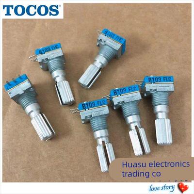 TOCOS 09型旋转电阻器单联3脚 B10K单圈轻阻力模型油门加减电位器