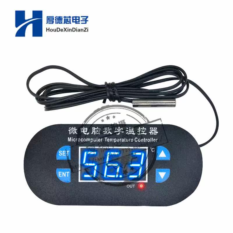 。W130微电8脑数码温控器12V/220V温控模块制冷制热开关温度开关怎么看?