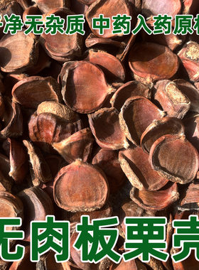 无肉板栗壳假栗子壳扁板粟干粟子壳栗假子没有肉的扁甘栗中药入药