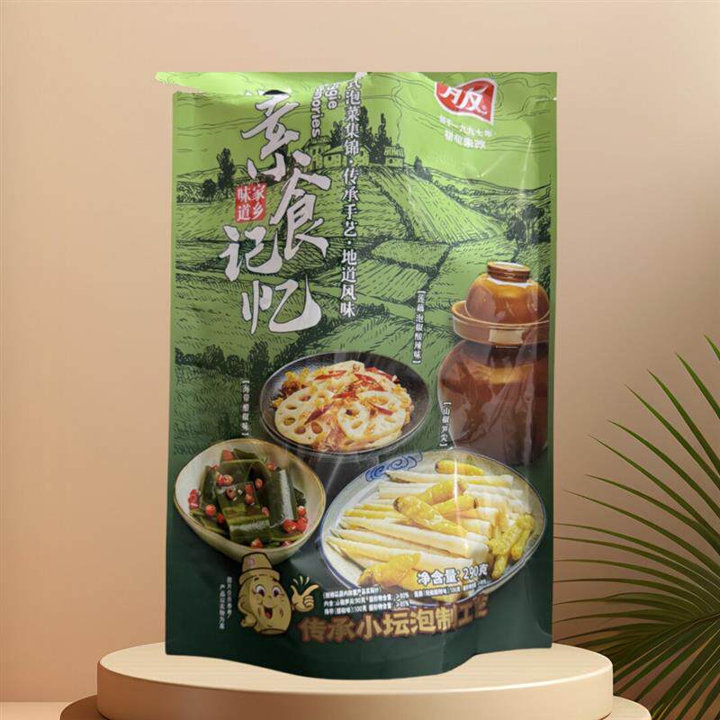 直供素食记忆290g什锦川式泡菜莲藕海带笋尖卤味熟食休闲即食