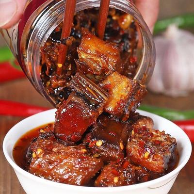 新日期小湘好熏鱼腊鱼块香辣鱼排280g*2瓶装饭菜湖南特产即食农家