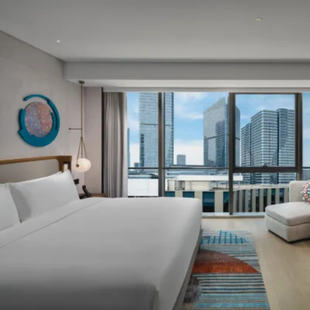 苏州金鸡湖英迪格1晚+豪华大/双