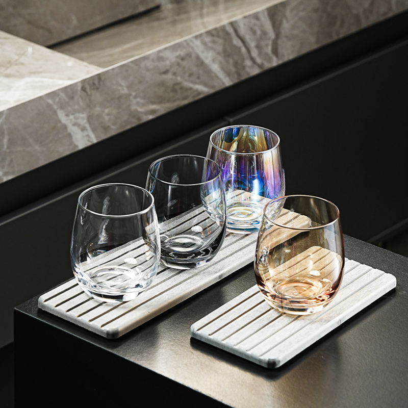 高级感酒店风洗漱口杯家用玻璃杯