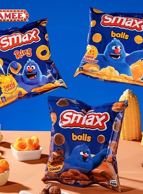 MAMEE妈咪新品40g袋装切达乳酪芝士圈脆脆球进口休闲小吃超市同款