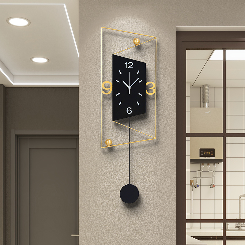 时钟挂钟客厅墙壁抽象免打孔装饰挂表家用创意静音个性时尚石英钟