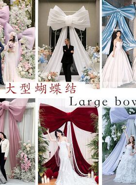 情人节日蝴蝶结开业活动网红生日订婚礼户外装饰拍照道具布置打卡