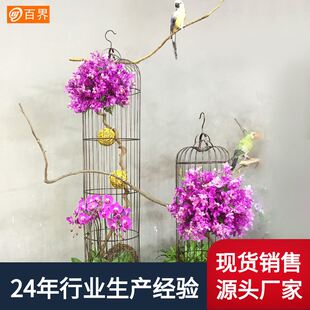 饰摆设花艺橱窗鸟笼 百界中式 套三中鸟笼铁艺园林婚庆道具家居装