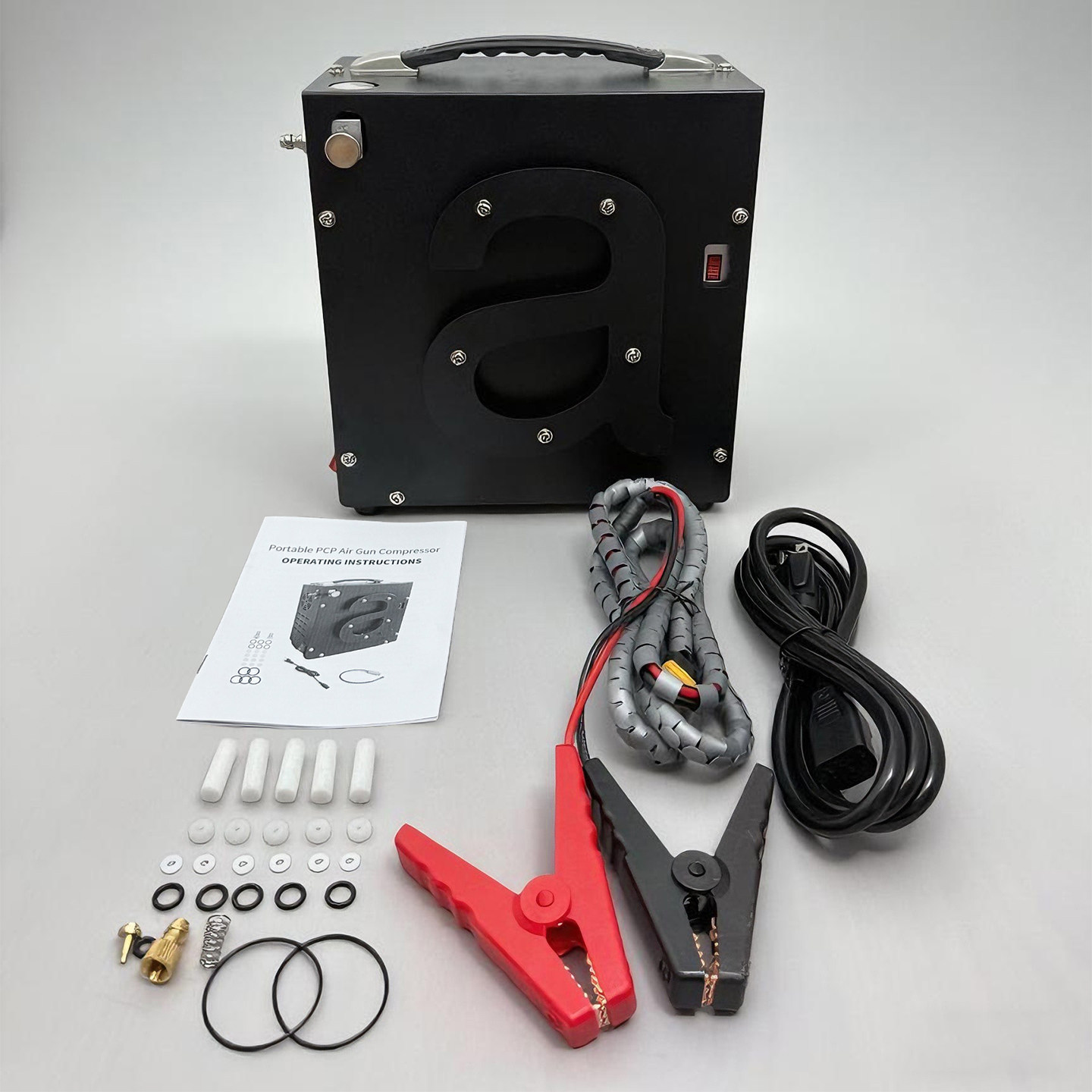 便携式高压压缩机12V车载家用30mpa气泵氧气瓶水肺潜水呼吸器