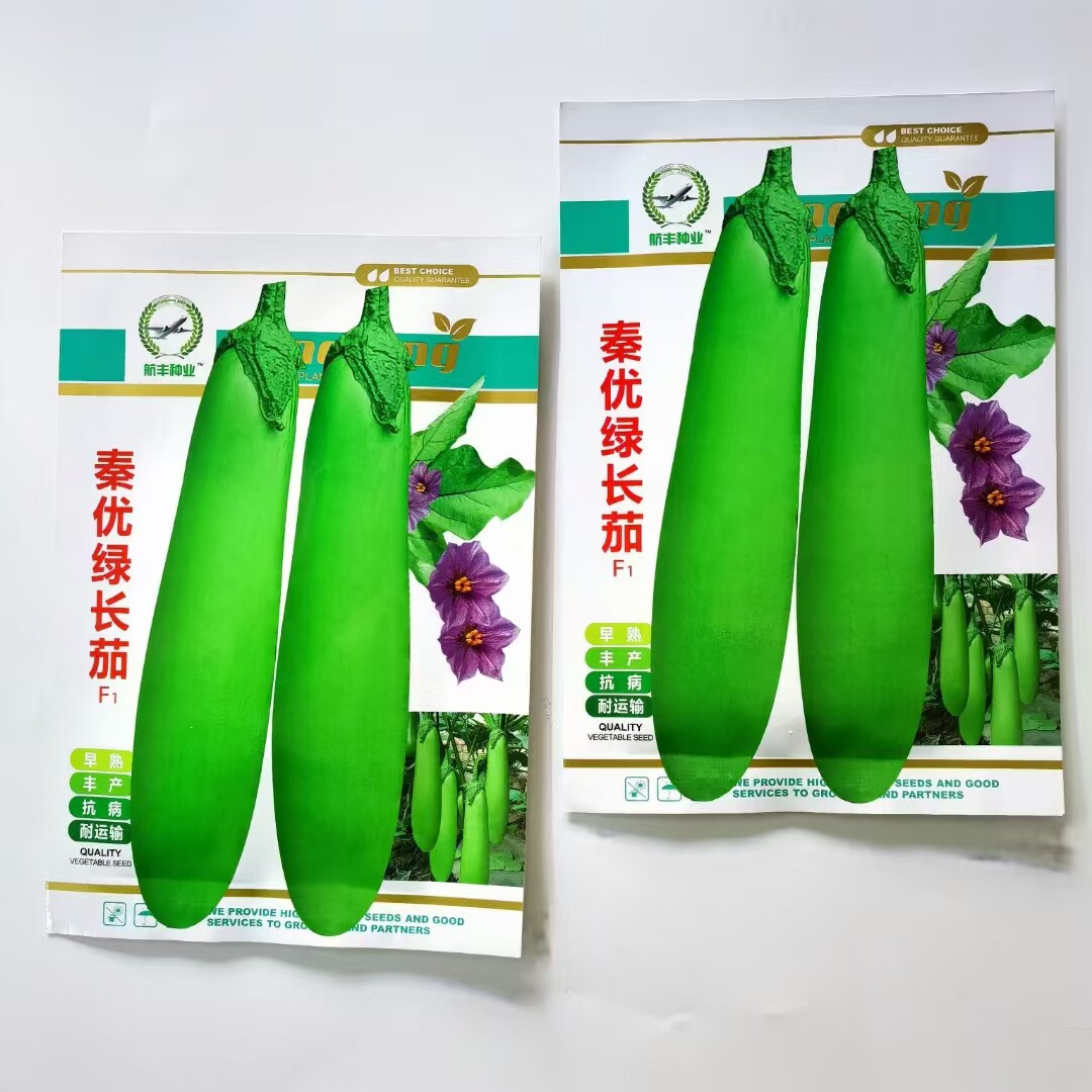 绿长茄种子青茄种籽四季蔬菜庭院耐耐热嫁接茄子苗高寒产
