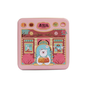 麦凯熊云朵小花曲奇礼盒(海盐芝士+海盐玫瑰)210g