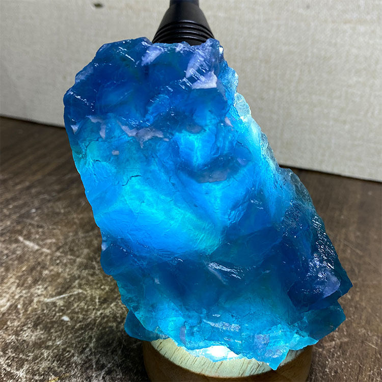 天然蓝萤石原石毛料裸石绿萤石原矿标本造景石扩香石家居装饰摆件