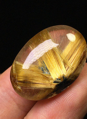 巴西天然金发晶钛晶花原石打磨镶嵌吊坠戒面手串男女同款装饰摆件