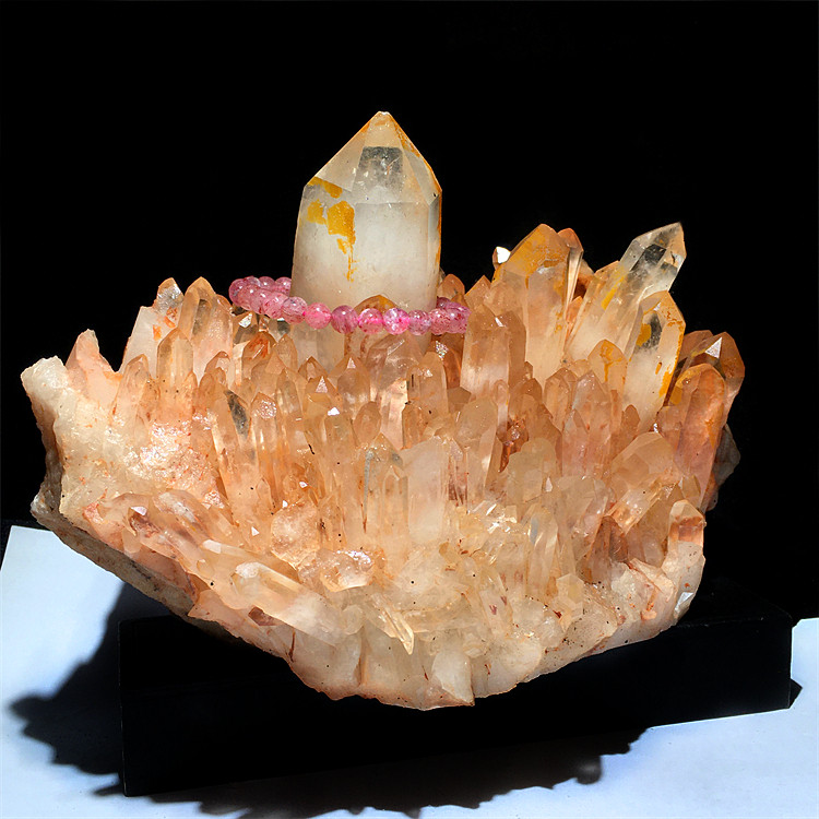 白水晶簇原石标本玄关装饰品摆件
